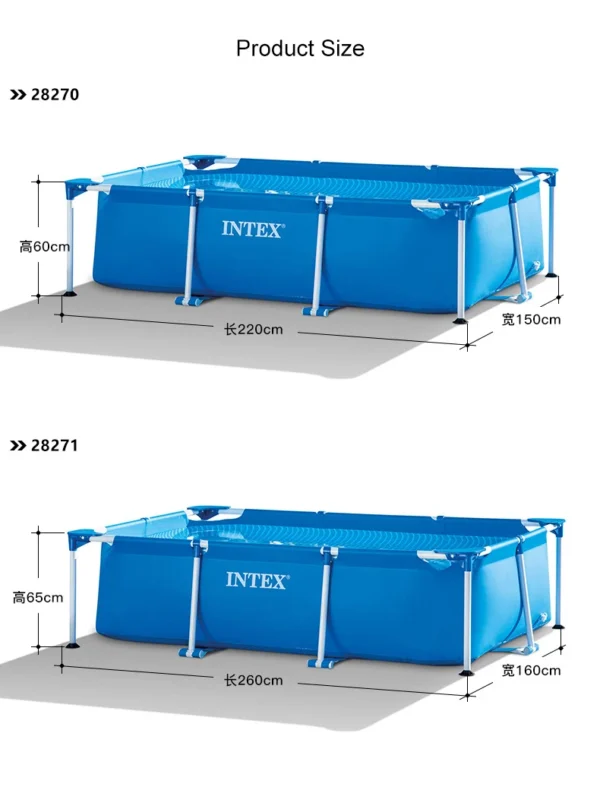 Small Folding Garden Portable Piscine Gonflable Large Size Artificial Kids Inflatable Piscina Rectangular Swimming Pool Outdoor - Image 4