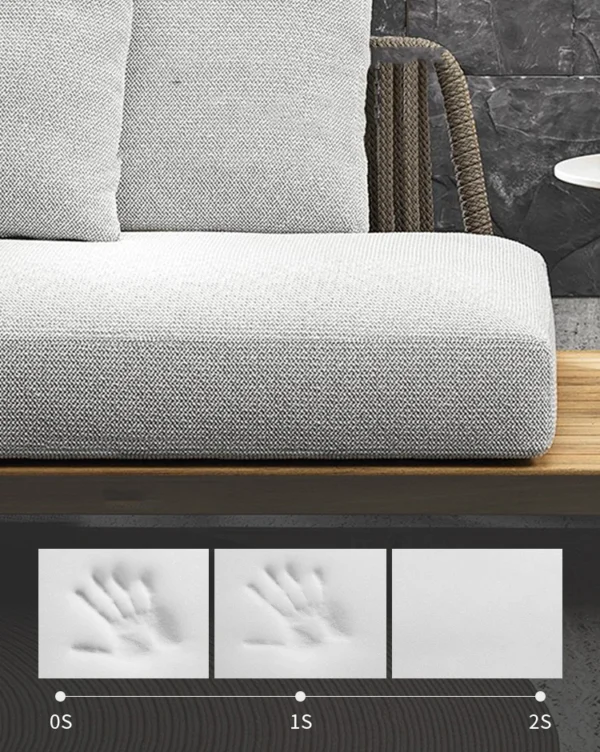 Aluminium Rattan Wood Top Sofa Furniture Used for Outdoor and Indoor Short Coffee Modern End Table - Image 5