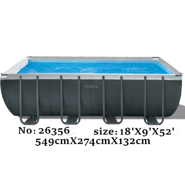 INTEX 26356 Ultra Xtr Rectangular Pool Set Garden Durability Large Frame Pool Swimming Outdoor Steel Above Ground Frame Pool - Image 4