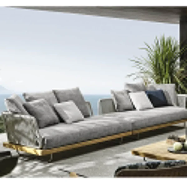 Aluminium Rattan Wood Top Sofa Furniture Used for Outdoor and Indoor Short Coffee Modern End Table - Image 4