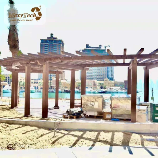 Wpc Pergolas with Durable 200*200mm Post for Modern Garden Decoration - Image 2