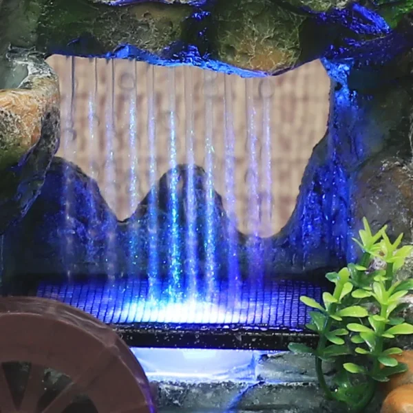 Water Fountain Decoration High Simulation Tree Indoor Home Decoration Resin Feng Shui Garden Fountains Table Fountain All-season - Image 4