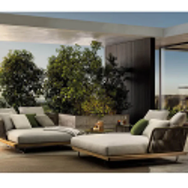 Aluminium Rattan Wood Top Sofa Furniture Used for Outdoor and Indoor Short Coffee Modern End Table - Image 2