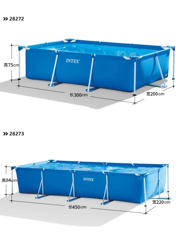 Small Folding Garden Portable Piscine Gonflable Large Size Artificial Kids Inflatable Piscina Rectangular Swimming Pool Outdoor - Image 5